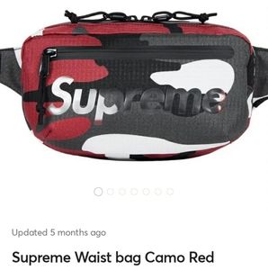 🎁🔥NEW SUPREME WAIST BAG RED CAMO